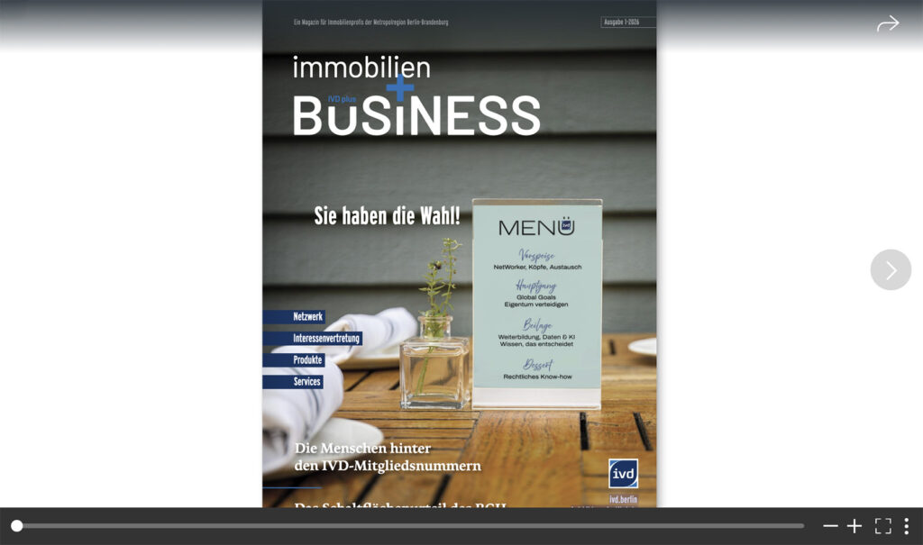 immobilien+BUSINESS Magazin Ausgabe 2061-1